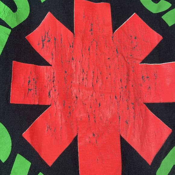 Vintage Red Hot Chili Peppers Asterisk T Shirt Size XL Screen Stars 1980s Band - Picture 3 of 7
